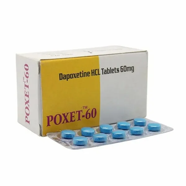 Poxet 60 mg (Dapoxetine) – Fast-Acting Premature Ejaculation Treatment